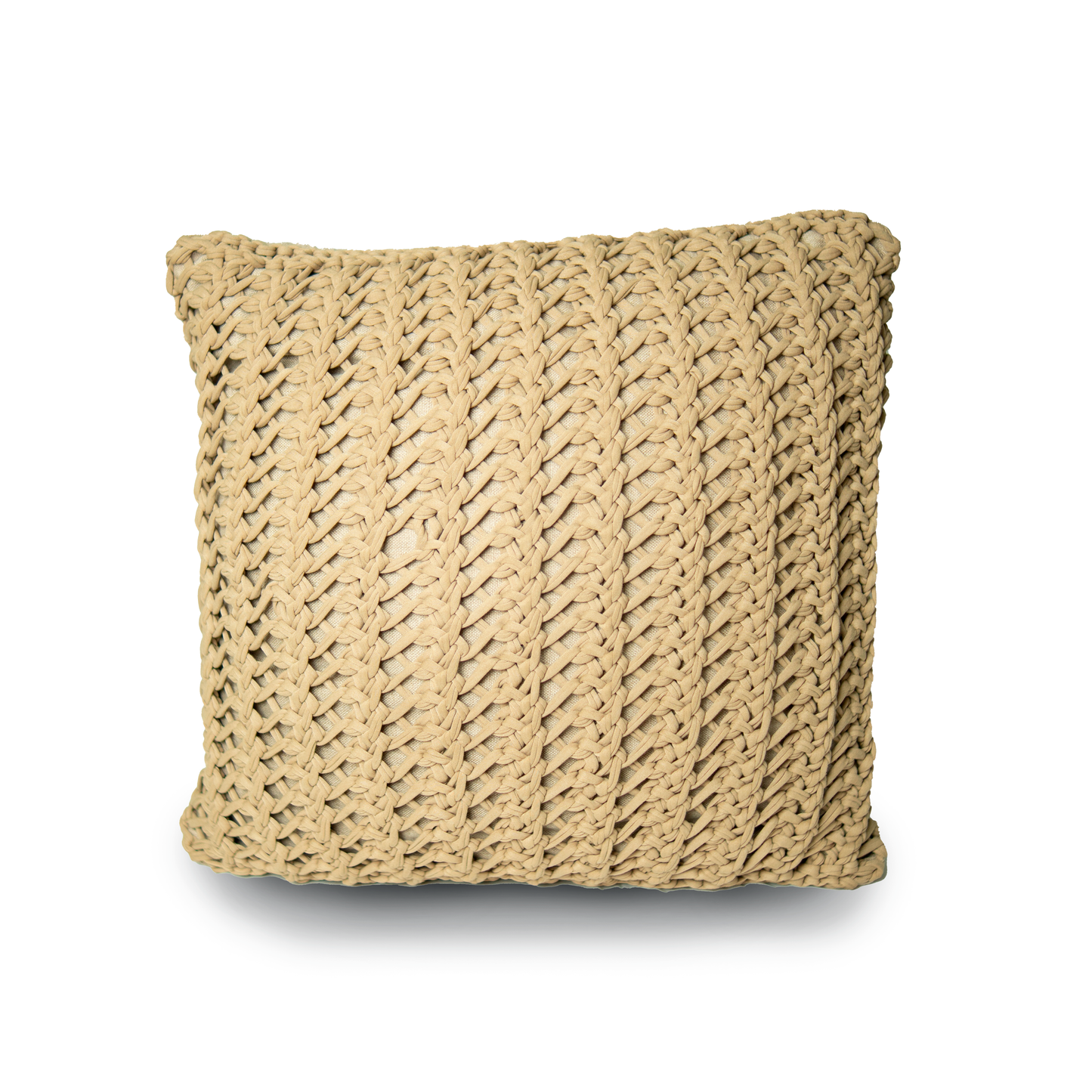 Almofada Twist Malha Areia Escuro