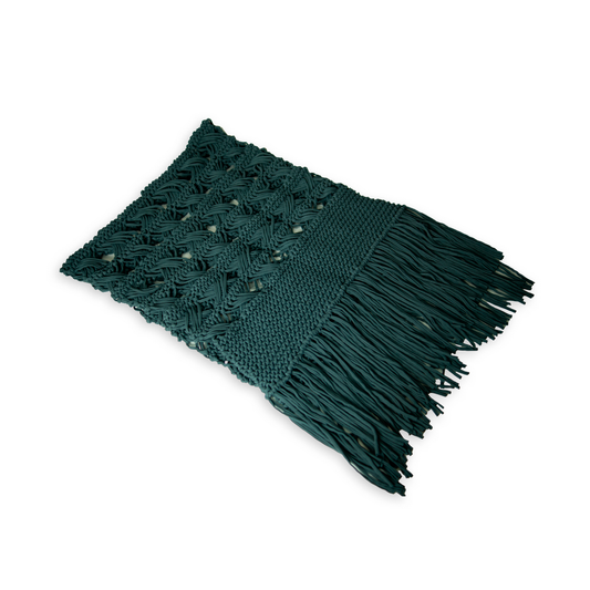 Manta Malha Chumbo Laçada X