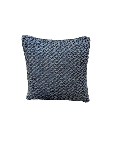 Almofada Náutico Cinza Azulado Twist Nós