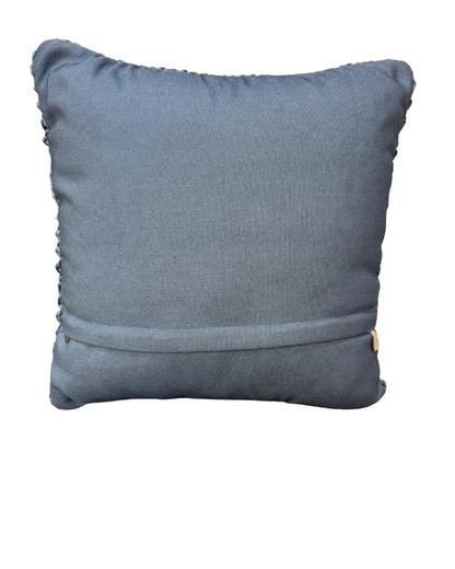 Almofada Náutico Cinza Azulado Twist Nós